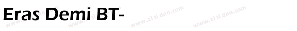 Eras Demi BT字体转换